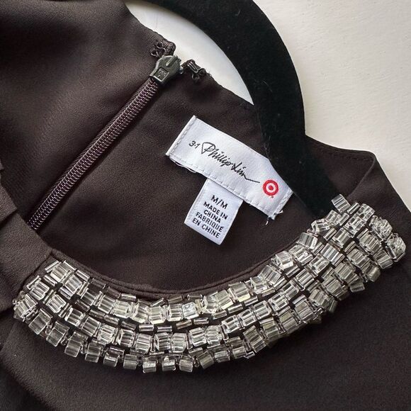 3.1 Phillip Lim for Target Sparkle Dress with Beaded Neckline and Pockets - Picture 8 of 14